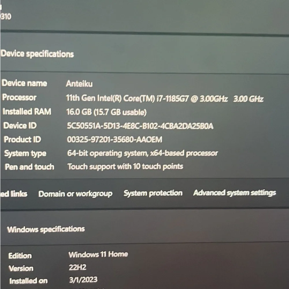 It’s an i7 really fast laptop really want soemthing on the gaming side though